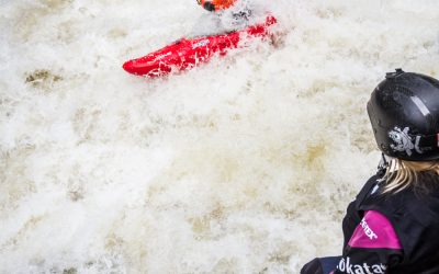 Rush Sturges on the Basse Cachée during the 2014 Whitewater Grand Prix Giant Slalom