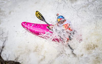 Dane Jackson on the Basse Cachée during the 2014 Whitewater Grand Prix Giant Slalom