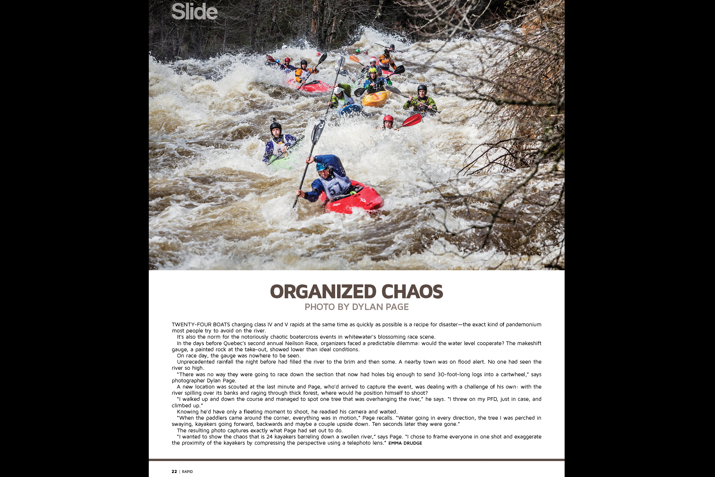 Organized Chaos article in RAPID MAG