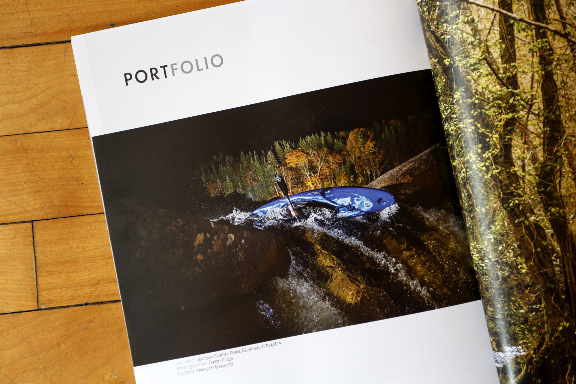 Portfolio shot, Kayak Session magazine