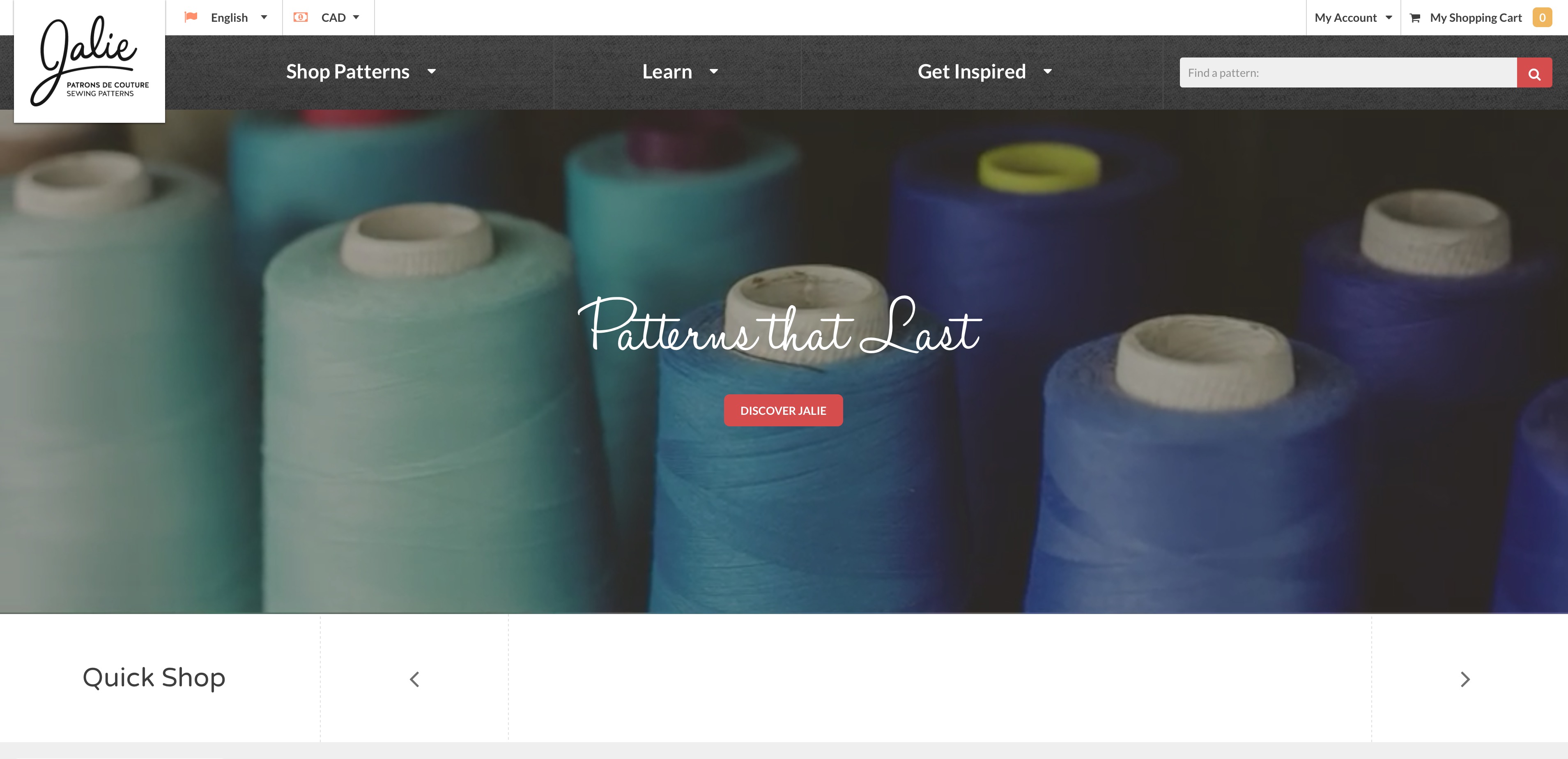 Boucle vidéo pour le site de Jalie Sewing Patterns